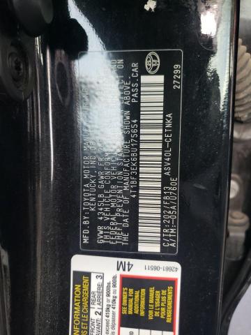 Photo 10 from auction – 2011 TOYOTA CAMRY BASE with VIN 4T1BF3EK6BU175654