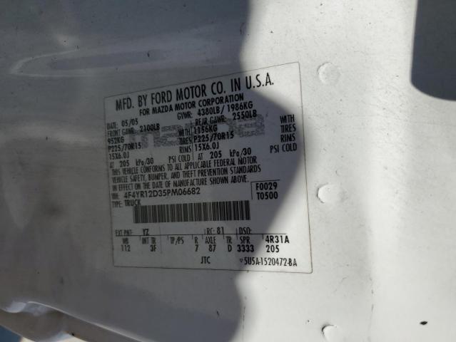 Photo 10 from auction – 2005 MAZDA B2300 with VIN 4F4YR12D35PM06682