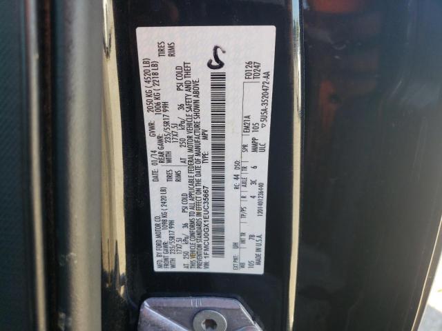 Photo 10 from auction – 2014 FORD ESCAPE SE with VIN 1FMCU0GX1EUC35667