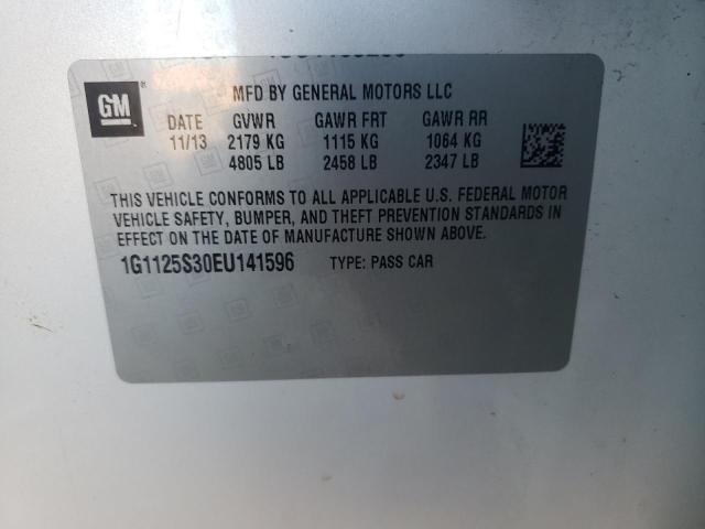 Photo 10 from auction – 2014 CHEVROLET IMPALA LT with VIN 1G1125S30EU141596