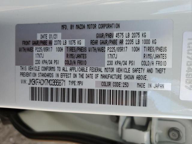 Photo 10 from auction – 2021 MAZDA CX-5 TOURI with VIN JM3KFACM7M0366871