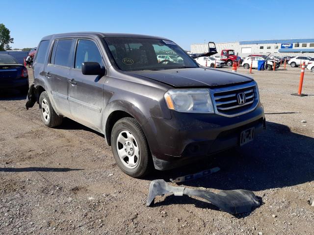 HONDA PILOT LX 2012 with VIN 5FNYF3H28CB002190 - Photo from auction