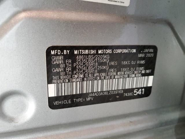 Photo 10 from auction – 2020 MITSUBISHI OUTLANDER with VIN JA4AD3A36LZ039169