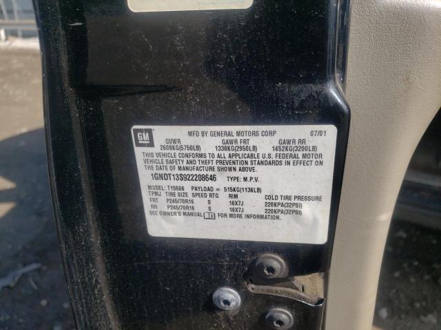 Photo 10 from auction – 2002 CHEVROLET TRAILBLAZE with VIN 1GNDT13S922208646
