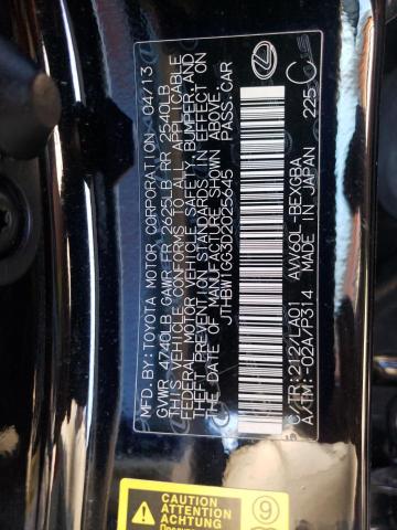 Photo 10 from auction – 2013 LEXUS ES 300H with VIN JTHBW1GG3D2025645