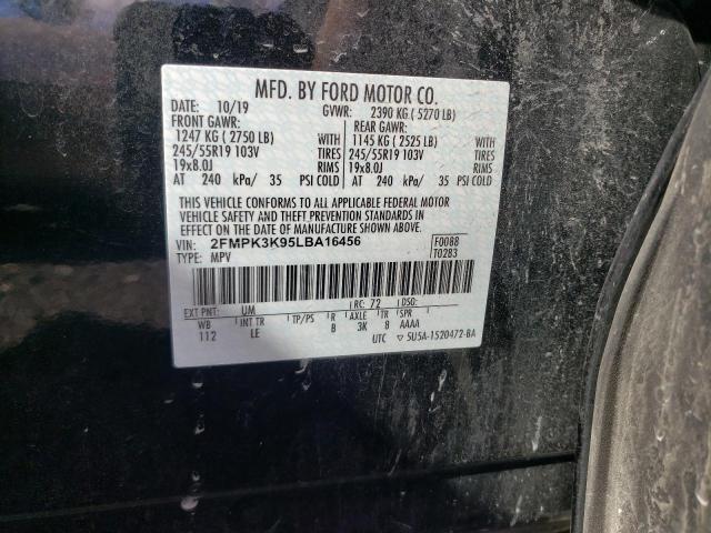 Photo 10 from auction – 2020 FORD EDGE TITAN with VIN 2FMPK3K95LBA16456