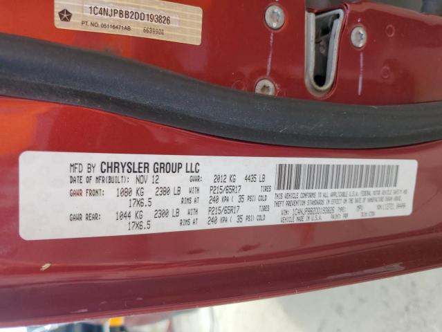 Photo 10 from auction – 2013 JEEP PATRIOT SP with VIN 1C4NJPBB2DD193826