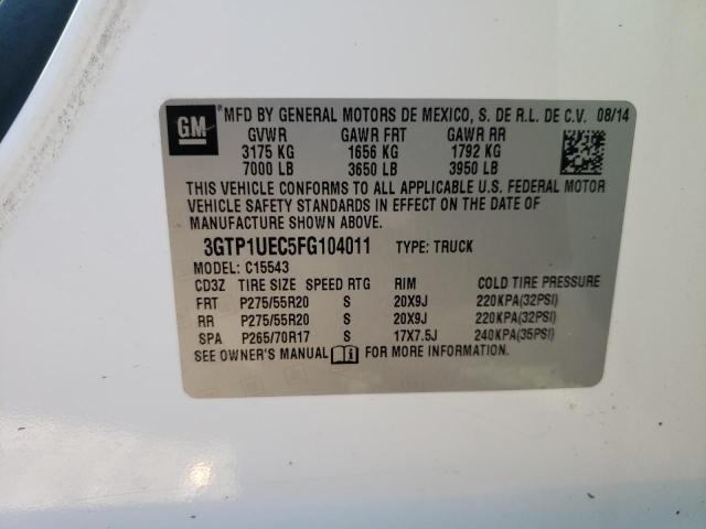 Photo 10 from auction – 2015 GMC SIERRA C15 with VIN 3GTP1UEC5FG104011