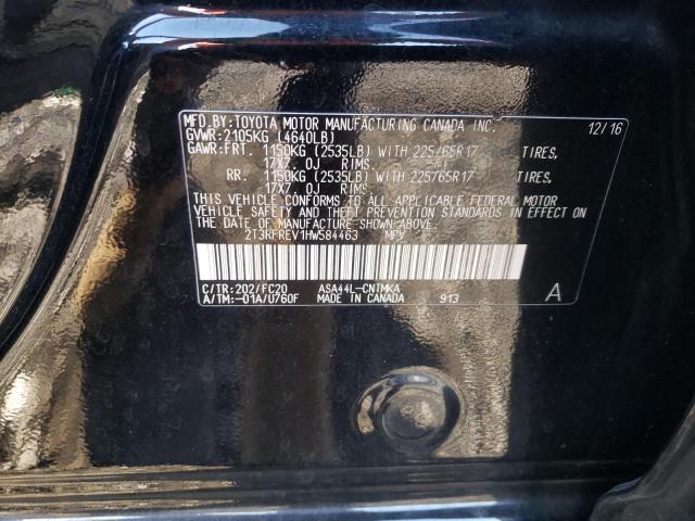 Photo 10 from auction – 2017 TOYOTA RAV4 XLE with VIN 2T3RFREV1HW584463