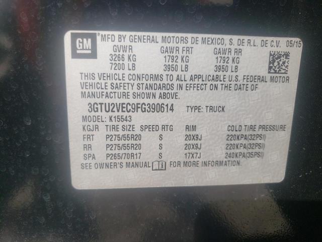 Photo 10 from auction – 2015 GMC SIERRA K15 with VIN 3GTU2VEC9FG390614