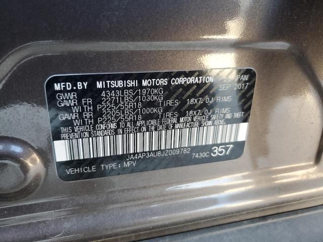 Photo 10 from auction – 2018 MITSUBISHI OUTLANDER with VIN JA4AP3AU8JZ009782