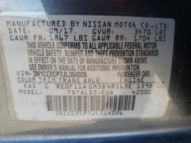 Photo 10 from auction – 2018 NISSAN VERSA NOTE with VIN 3N1CE2CP7JL354026