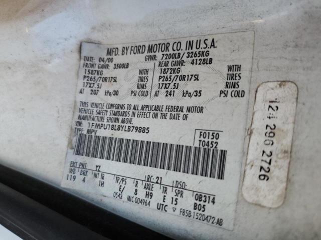 Photo 10 from auction – 2000 FORD EXPEDITION with VIN 1FMPU18L8YLB79885