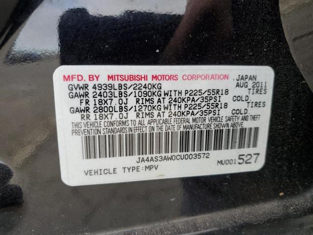 Photo 10 from auction – 2012 MITSUBISHI OUTLANDER with VIN JA4AS3AW0CU003572