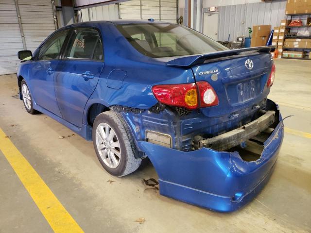 Photo 3 from auction – 2009 TOYOTA COROLLA BA with VIN 2T1BU40E19C016081