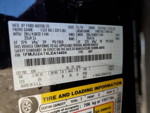 Photo 10 from auction – 2020 FORD EXPEDITION with VIN 1FMJU2AT4LEA14404