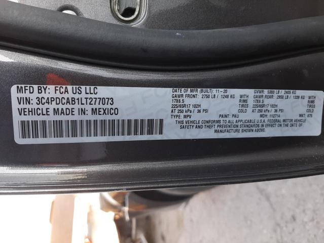 Photo 10 from auction – 2020 DODGE JOURNEY SE with VIN 3C4PDCAB1LT277073