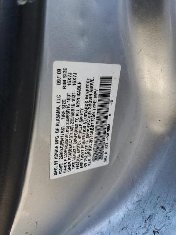 Photo 10 from auction – 2010 HONDA ODYSSEY EX with VIN 5FNRL3H74AB017369