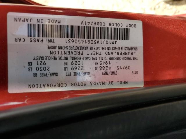 Photo 10 from auction – 2016 MAZDA 6 TOURING with VIN JM1GJ1V50G1450631