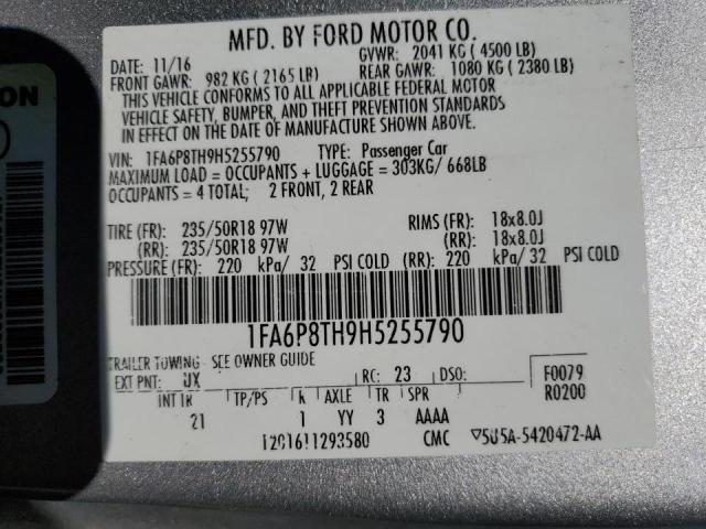 Photo 10 from auction – 2017 FORD MUSTANG with VIN 1FA6P8TH9H5255790