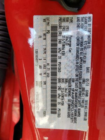 Photo 10 from auction – 2012 FORD FOCUS SEL with VIN 1FAHP3M27CL157271