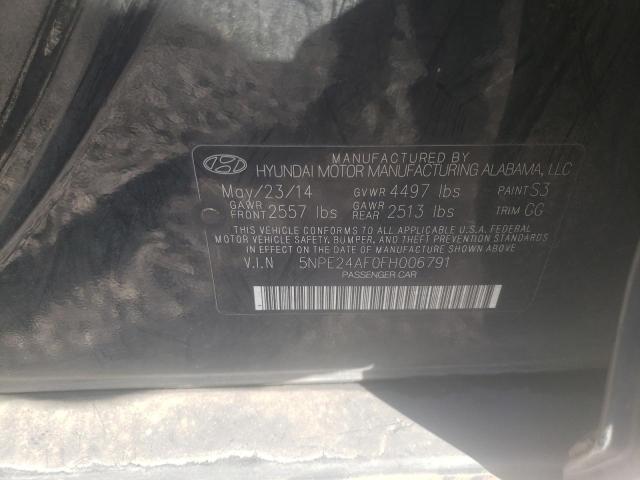 Photo 10 from auction – 2015 HYUNDAI SONATA SE with VIN 5NPE24AF0FH006791