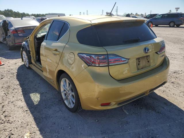 Photo 3 from auction – 2011 LEXUS CT 200 with VIN JTHKD5BH3B2028104