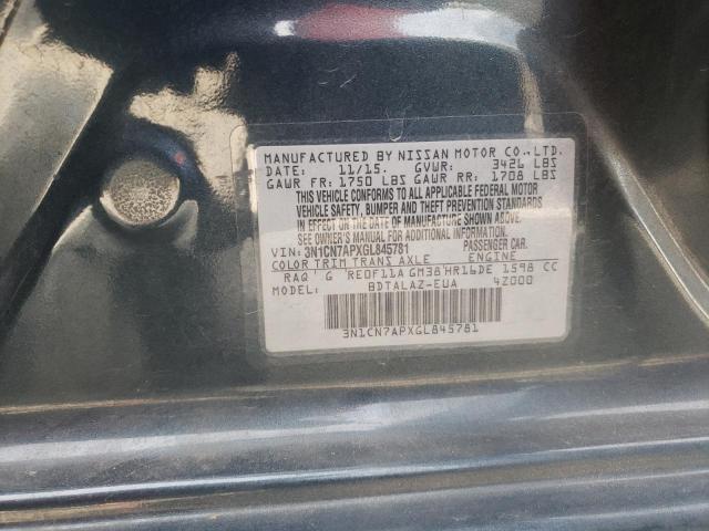 Photo 10 from auction – 2016 NISSAN VERSA S with VIN 3N1CN7APXGL845781