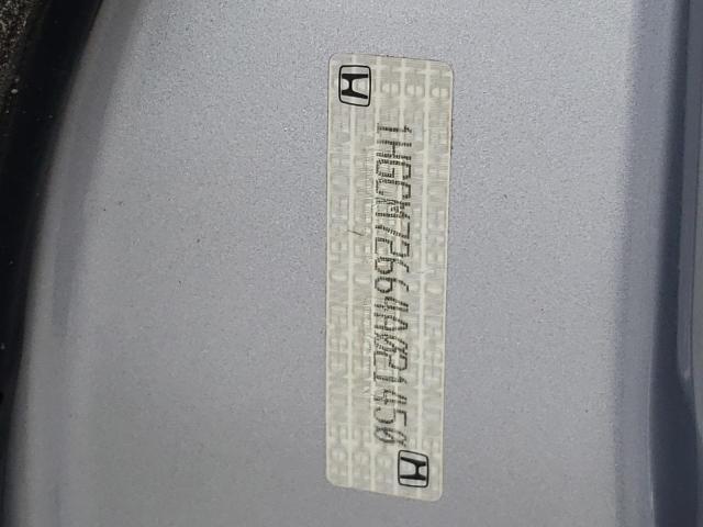 Photo 10 from auction – 2004 HONDA ACCORD EX with VIN 1HGCM72664A021450