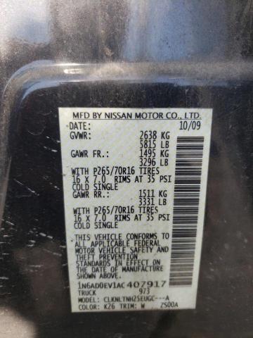 Photo 10 from auction – 2010 NISSAN FRONTIER C with VIN 1N6AD0EV1AC407917
