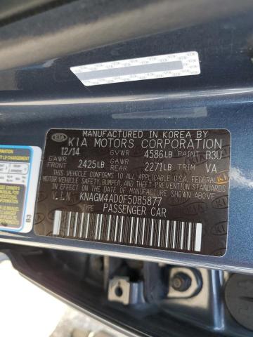 Photo 10 from auction – 2015 KIA OPTIMA HYB with VIN KNAGM4AD0F5085877