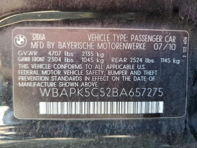 Photo 10 from auction – 2011 BMW 328 XI SUL with VIN WBAPK5C52BA657275