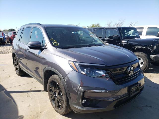 HONDA PILOT SE 2021 with VIN 5FNYF5H26MB045620 - Photo from auction