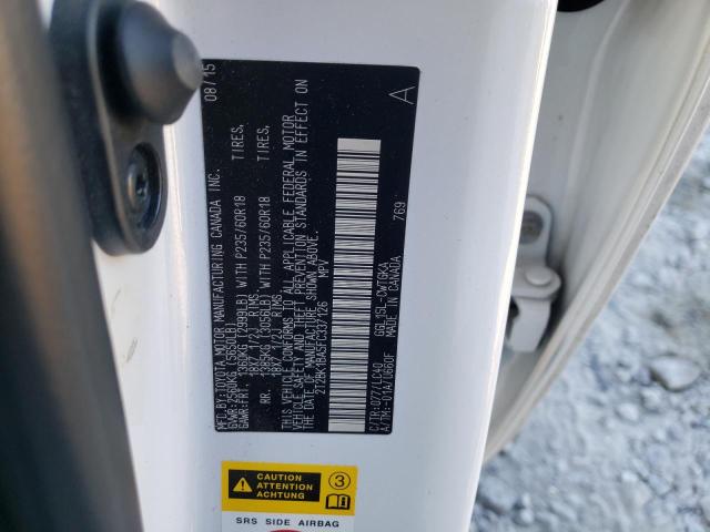 Photo 10 from auction – 2015 LEXUS RX 350 BAS with VIN 2T2BK1BA5FC337126
