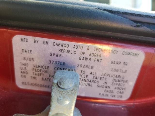 Photo 10 from auction – 2006 SUZUKI FORENZA with VIN KL5JD56Z66K263298