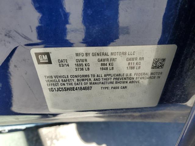 Photo 10 from auction – 2014 CHEVROLET SONIC LT with VIN 1G1JC5SH8E4184687