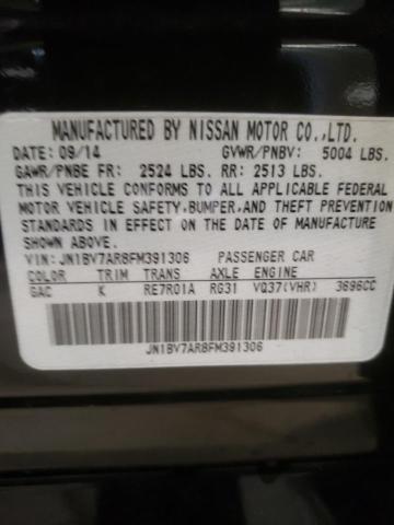 Photo 10 from auction – 2015 INFINITI Q50 BASE with VIN JN1BV7AR8FM391306