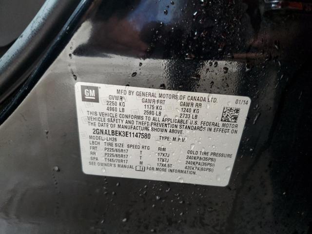 Photo 10 from auction – 2014 CHEVROLET EQUINOX LT with VIN 2GNALBEK3E1147580