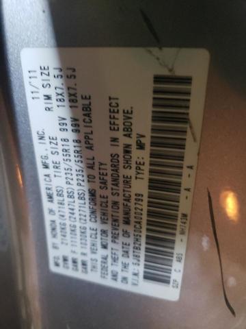 Photo 10 from auction – 2012 ACURA RDX TECHNO with VIN 5J8TB2H50CA002799