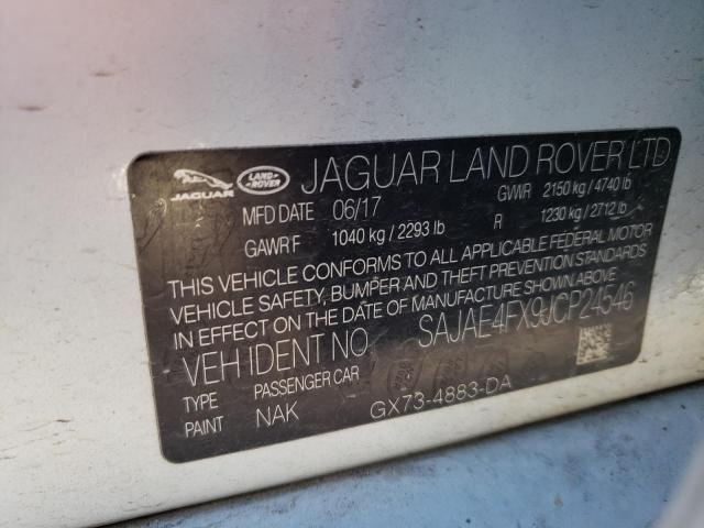 Photo 10 from auction – 2018 JAGUAR XE PRESTIG with VIN SAJAE4FX9JCP24546