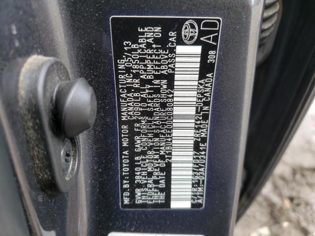 Photo 10 from auction – 2013 TOYOTA COROLLA BA with VIN 2T1BU4EE0DC080842
