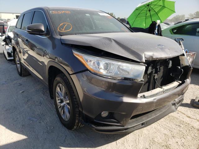 TOYOTA HIGHLANDER 2016 with VIN 5TDBKRFH3GS353795 - Photo from auction