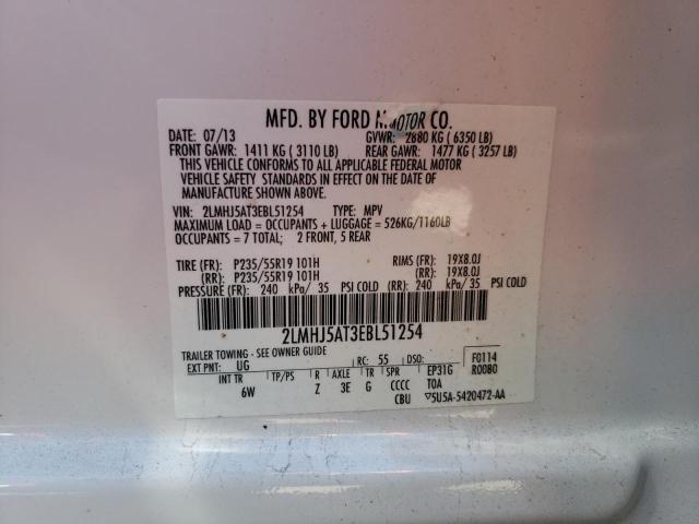 Photo 10 from auction – 2014 LINCOLN MKT with VIN 2LMHJ5AT3EBL51254