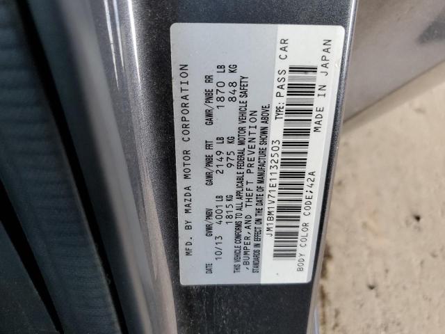 Photo 10 from auction – 2014 MAZDA 3 TOURING with VIN JM1BM1V71E1132503