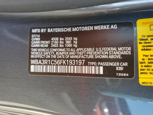 Photo 10 from auction – 2015 BMW 435 I with VIN WBA3R1C56FK193197