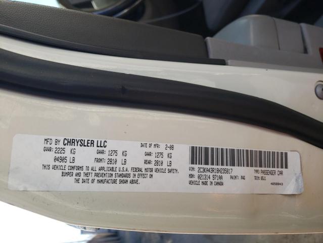 Photo 10 from auction – 2008 CHRYSLER 300 LX with VIN 2C3KA43R18H235817