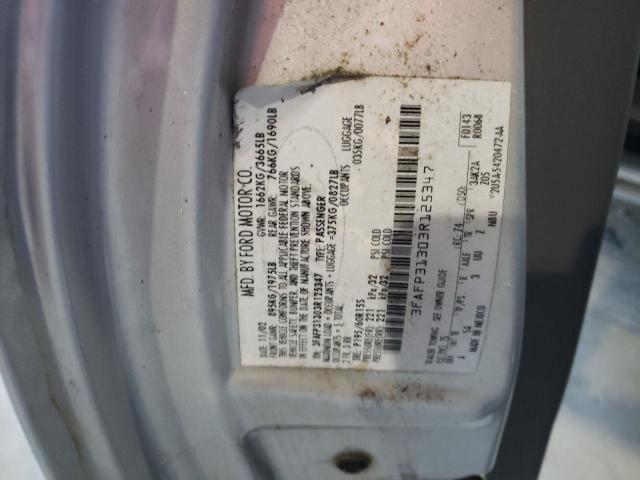 Photo 10 from auction – 2003 FORD FOCUS ZX3 with VIN 3FAFP31303R125347