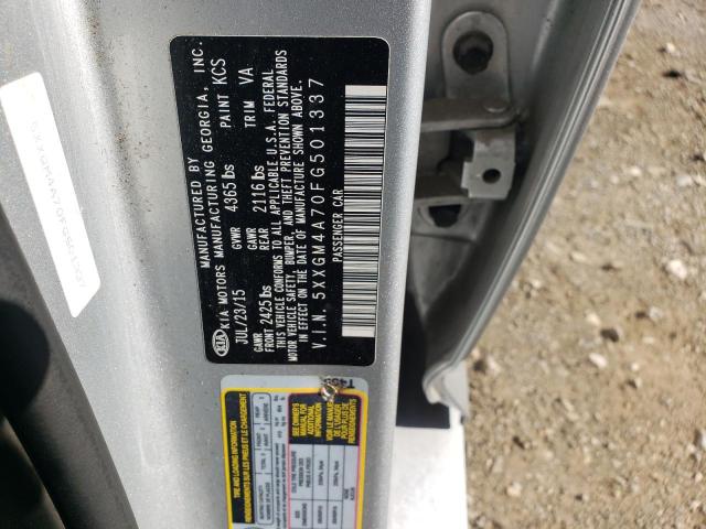 Photo 10 from auction – 2015 KIA OPTIMA LX with VIN 5XXGM4A70FG501337