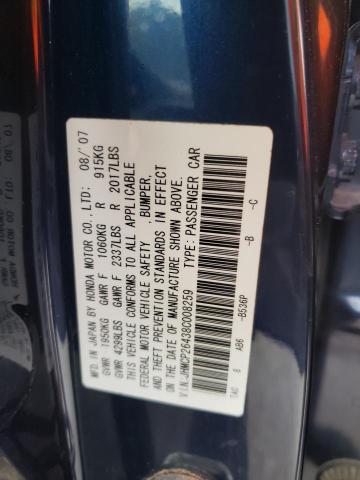 Photo 10 from auction – 2008 HONDA ACCORD LXP with VIN JHMCP26438C008259