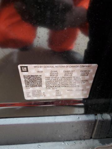 Photo 10 from auction – 2019 CHEVROLET EQUINOX LT with VIN 2GNAXUEV0K6102475